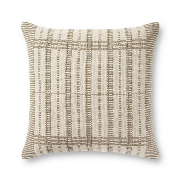 Magnolia Home By Joanna Gaines X Loloi Riley Sage / Natural Pillow